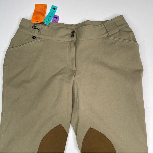RJ Classic Breeches Equestrian Heritage Old Money Low Rise Euro Tan 36R New - Picture 2 of 16